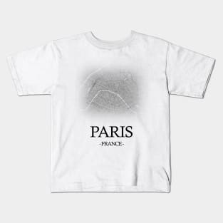 Paris City Map - France Cartography White Kids T-Shirt